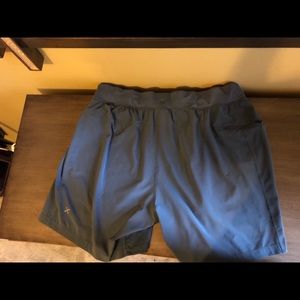 Men’s gray/blue lululemon athletic shorts